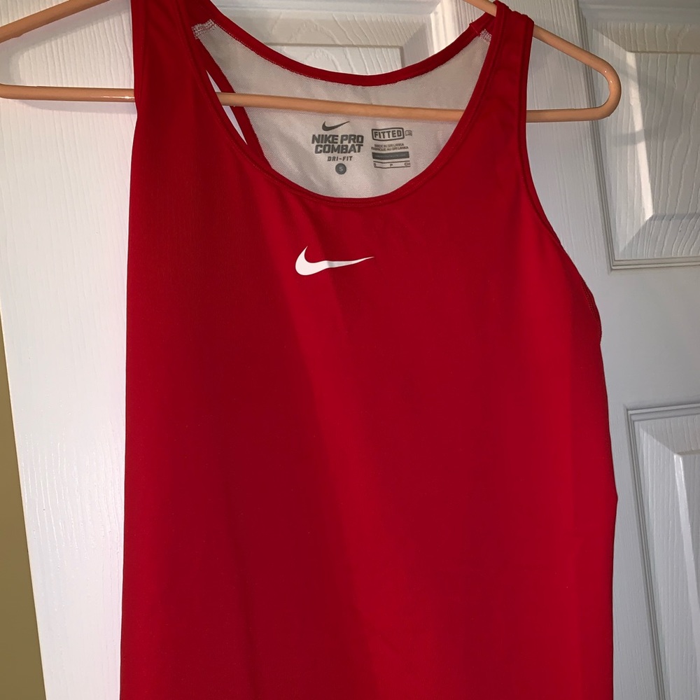 Small Nike Pro Combat Fitted Racerback Tank Top